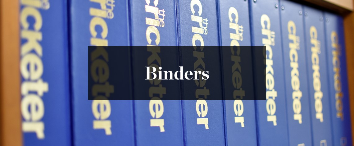 The Cricketer binders