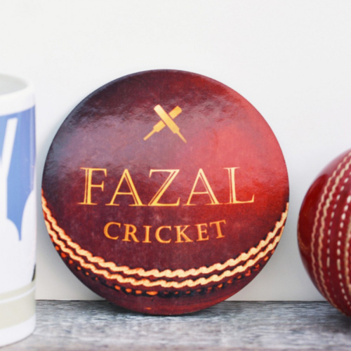 Personalised Cricket Ball Coaster