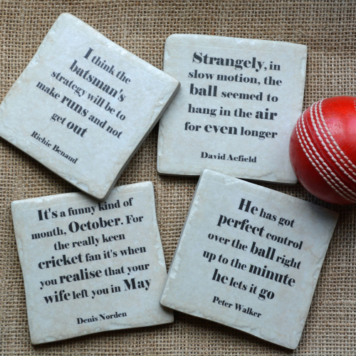 Famous Cricket Quotes Coasters