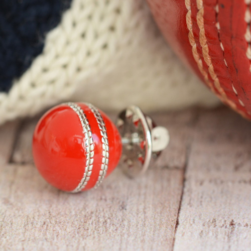 Cricket Ball Pin Badge